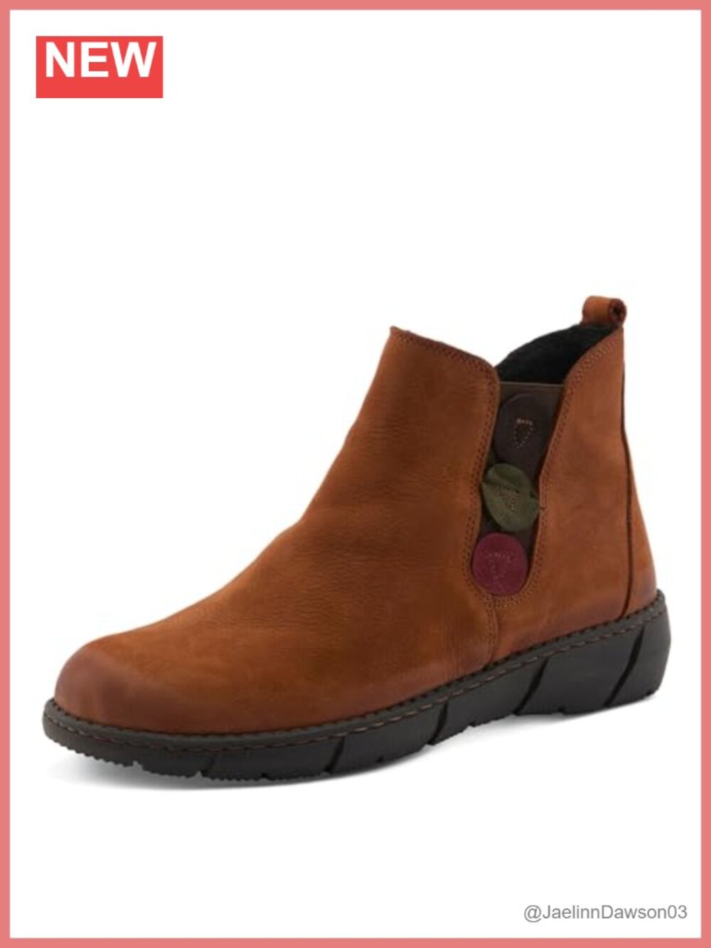 Spring Step Women's Nubuck Leather Chelsea Bootie Ankle Boot with Zipper